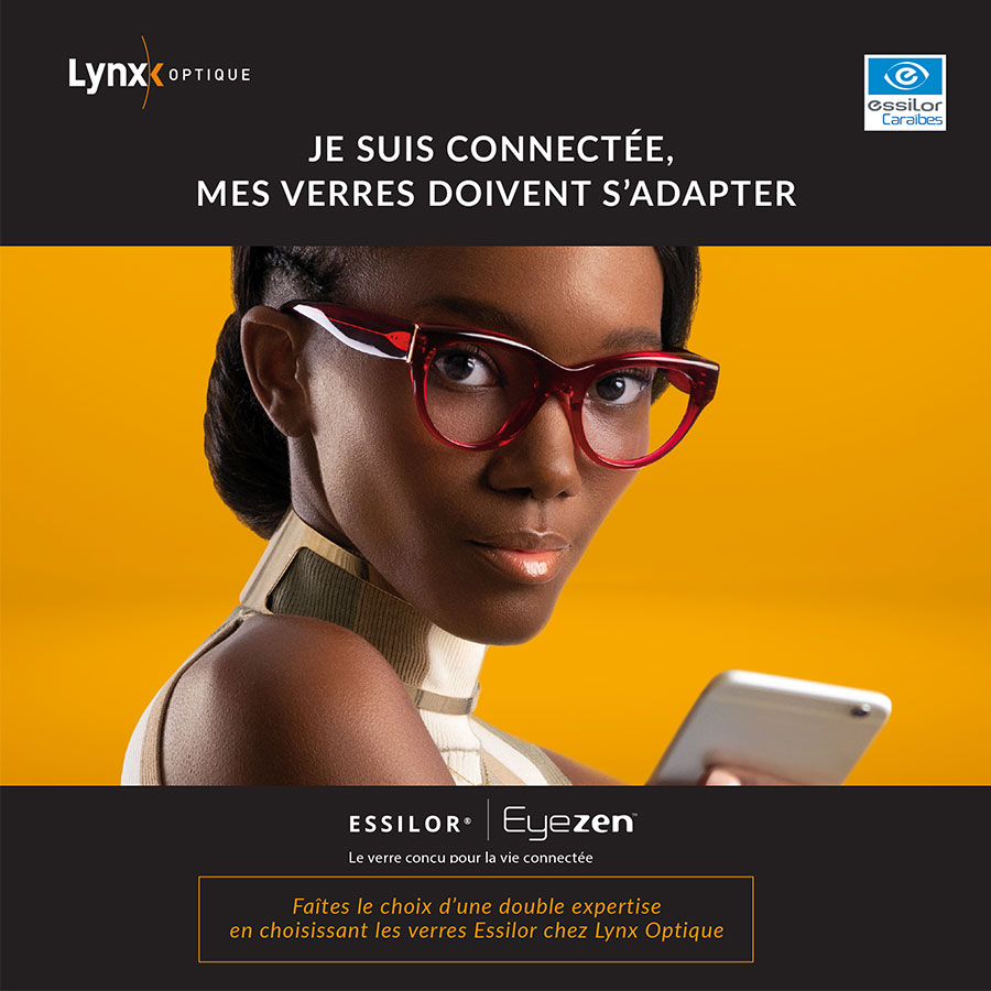 ESSILOR EYEZEN LE VERRE CON U POUR LA VIE CONNECTEE Lynx optique